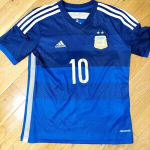 Adidas Boy's AFA Argentina National Soccer Team Climalite Jersey Shirt Boy's MED